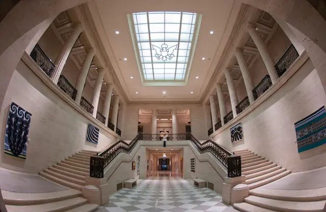 View of the two-story atrium in the Marriner S. Eccles Building.

For more information, visit http://www.federalreserve.gov/aboutthefed/aroundtheboard/buildings.htm